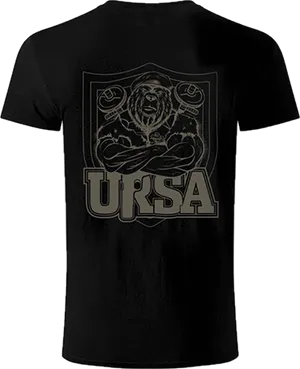 Crna URSA majica, leđa